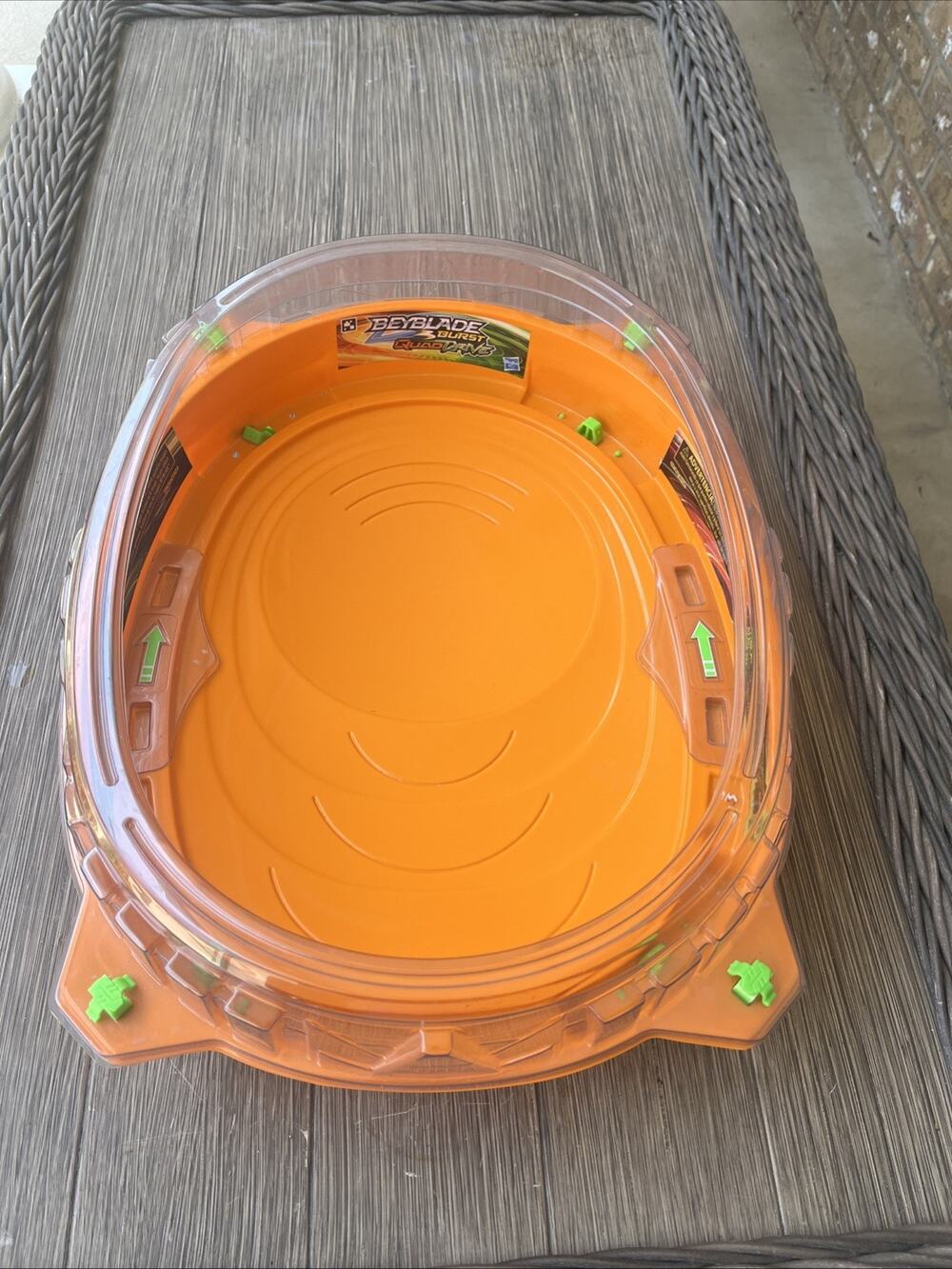 Beyblade Burst Quad Drive Stadium Arena Orange Hasbro HTF Rare Hiro Morita Used